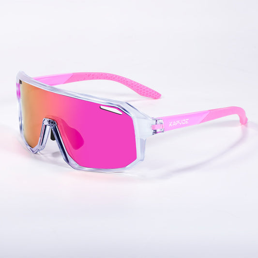 Óculos ENFOQ Glide Azul Gelo e Rosa Lente Rosa Espelhada