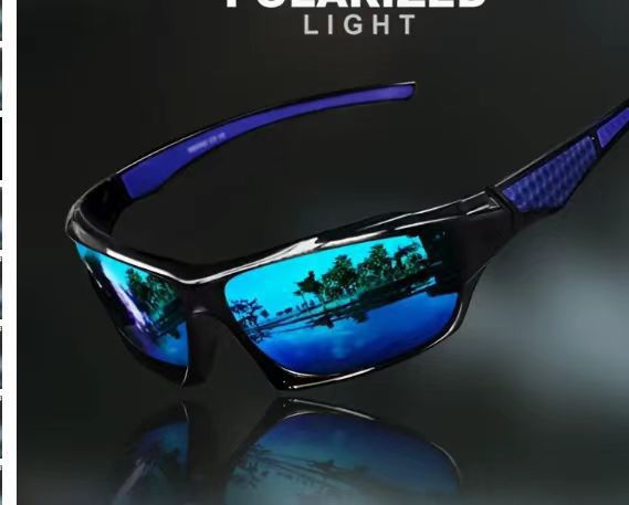 Óculos ENFOQ Onyx haste azul lente azul gelo polarizada