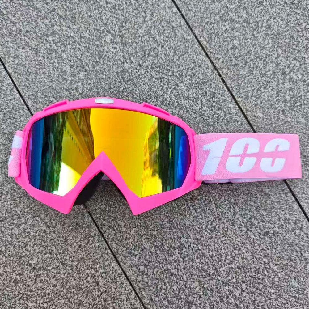 Goggle ENFOQ Rally rosa lente vermelha