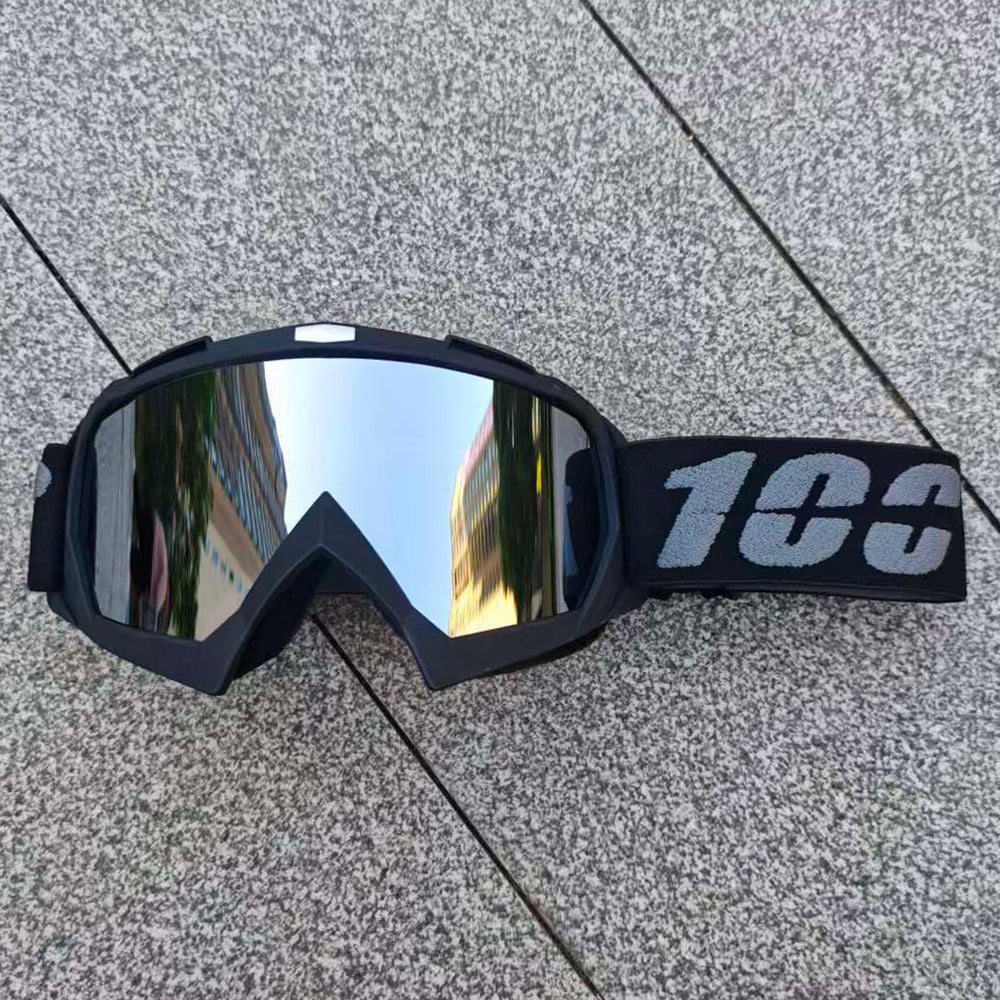 Goggle ENFOQ Rally preto lente prata espelhada