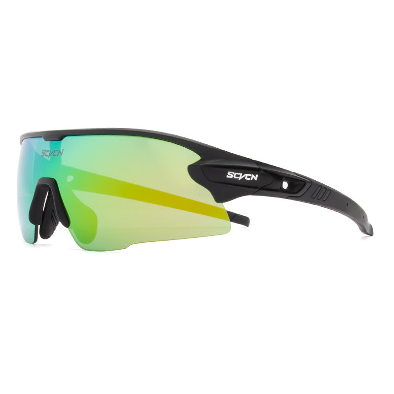 Óculos ENFOQ Sprint Preto Lente Verde Espelhada