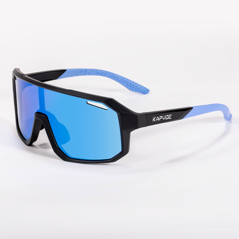 Óculos ENFOQ Glide Preto e Azul Lente Azul Espelhada
