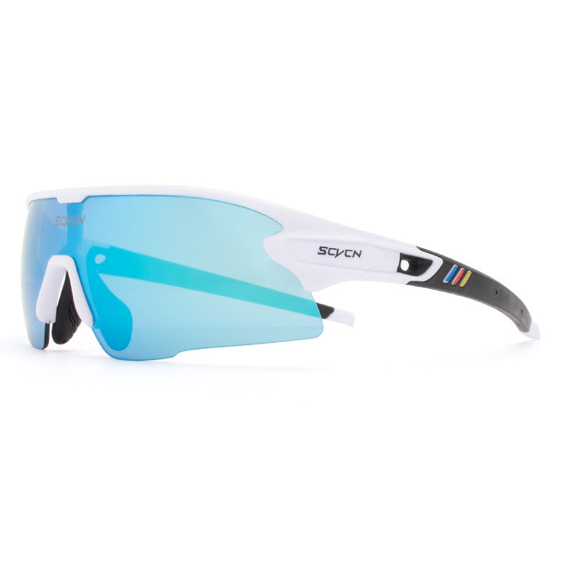 Óculos ENFOQ Sprint Branco Lente Azul Espelhada