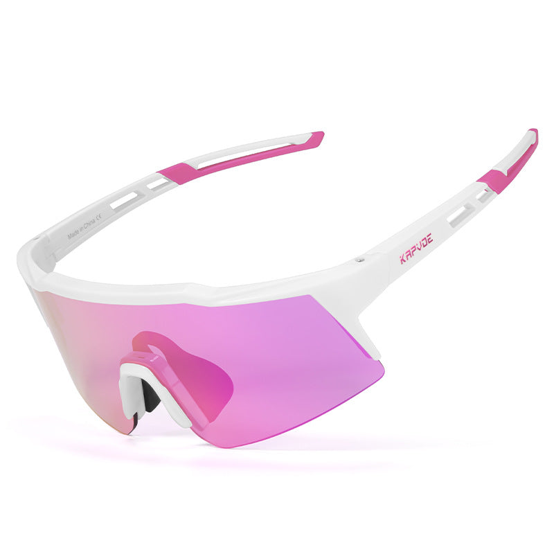 Óculos ENFOQ Junior Branco e Rosa Lente Rosa Espelhada