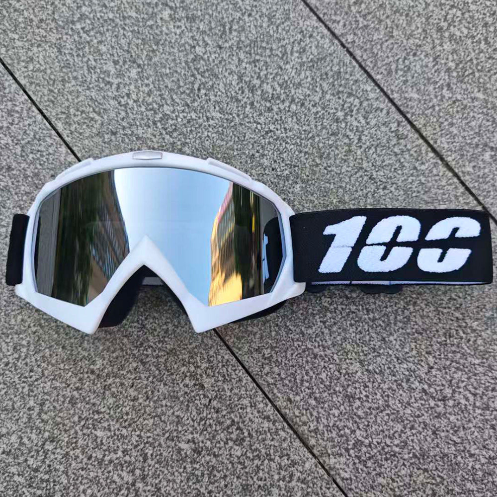 Goggle ENFOQ Rally branco lente prata espelhada